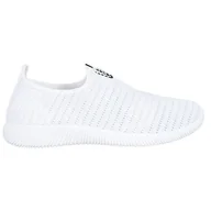 Slip on damskie - Melisa Tekstylne Buty Slip On białe - ButyModne - miniaturka - grafika 1