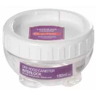 Pojemnik plastikowy okrągły 180ml Interlock LOCK & LOCK INL305 - Pojemniki kuchenne - miniaturka - grafika 1