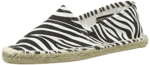 PIECES Damskie espadryle HAISHA ESPADRILLOS ZEBRA czarne espadryle, czarny - Czarny Black Zebra C N10-41 EU - Espadryle damskie - miniaturka - grafika 1