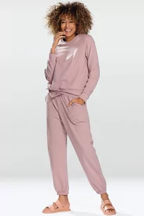 Dres homewear Dkaren Wenezja pudrowy róż - Dresy damskie - miniaturka - grafika 1