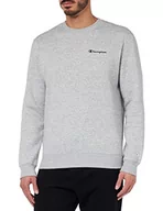 Bluzy męskie - Champion Męska bluza z okrągłym dekoltem Legacy American Classics Heavy Power Blend, z okrągłym dekoltem, szara, XXL - miniaturka - grafika 1