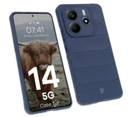 Etui i futerały do telefonów - Bizon Tur do Xiaomi Redmi Note 14 5G Granatowy - miniaturka - grafika 1