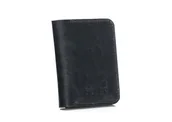 Portfele - Cienki portfel męski skórzany SW16 czarny - miniaturka - grafika 1