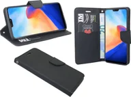 Etui i futerały do telefonów - OnePlus 6 etui na telefon komórkowy kieszonka etui z klapką etui ochronne na smartfon czarny - miniaturka - grafika 1