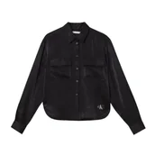 Bluzy damskie - Koszula Calvin Klein Jeans Regular W J20J220476 - miniaturka - grafika 1