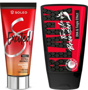 Soleo Excited + Wild Tan Black Tingle Gratis - Balsamy i kremy do opalania - miniaturka - grafika 1
