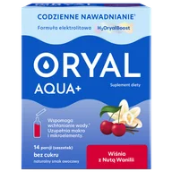 Układ pokarmowy - Oryal Aqua+ Wiśnia z Nutą Wanilii, bez cukru, 14 saszetek - miniaturka - grafika 1