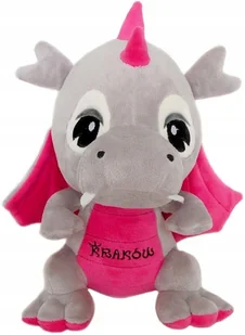 Maskotka Smok dinozaur Kraków szary - 25cm - Maskotki i pluszaki - miniaturka - grafika 1