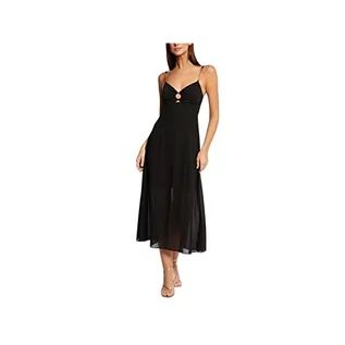 Sukienki - Morgan damska sukienka/kombinezon RIGNY czarny T42, czarny, 40 - grafika 1