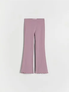 Reserved - Legginsy flare - fioletowy - Spodnie i spodenki dla dziewczynek - miniaturka - grafika 1
