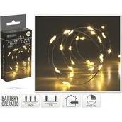 Oświetlenie świąteczne - Lampki LED 40LED timer ciepły biały - miniaturka - grafika 1