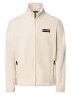 Kurtki męskie - Napapijri - Męska kurtka polarowa, beżowy|biały - miniaturka - grafika 1