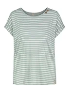 Koszulki i topy damskie - Sublevel Koszulka w kolorze miętowo-białym - miniaturka - grafika 1