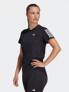 Koszulki i topy damskie - adidas T-Shirt Own the Run T-Shirt IC5188 Czarny Regular Fit - grafika 1