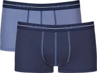Majtki męskie - Sloggi męskie hipster 2-pack - Start Hipster C2P box, bokserki, bawełna granatowy/niebieski L - miniaturka - grafika 1