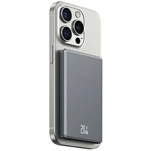 USAMS Powerbank indukcyjny 5000mAh 20W Fast Charge ciemnoszary/dark grey 10KCD22001 (US-CD220) - Powerbanki - miniaturka - grafika 20