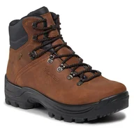 Buty trekkingowe męskie - Trekkingi Alpina Tundra 6931-1 Brown - miniaturka - grafika 1