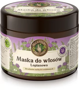 RECEPTURY ZIELARKI Skarby Polne Maska łopianowa do włosów suchych i osłabionych 300ml - Maski do włosów - miniaturka - grafika 2