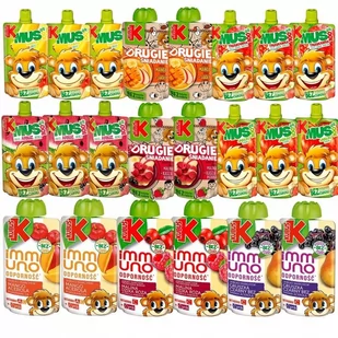 Kubuś Mix musów owocowych dla dzieci 100 g x 22 sztuki - Koncentraty warzywne, przeciery - miniaturka - grafika 1