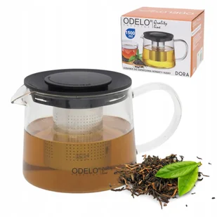 Dzbanek Szklany Z Zaparzaczem Kawa Herbata 1500ml - Zaparzacze i kawiarki - miniaturka - grafika 1