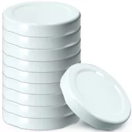 Pojemniki kuchenne - Metalowe wieczka do słoików i butelek Kalbo 10 szt. 53mm białe - miniaturka - grafika 1