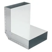 Akcesoria kominkowe - Kolano prostokątne KSS150x50/90-OC - miniaturka - grafika 1