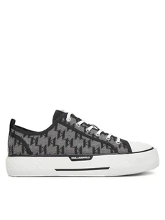 KARL LAGERFELD Trampki KL50425 Czarny - Trampki męskie - miniaturka - grafika 1