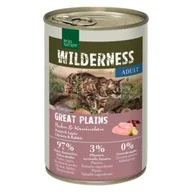 Mokra karma dla kotów - REAL NATURE WILDERNESS Adult Great Plains Kurczak i królik 6x400 g - miniaturka - grafika 1