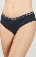 Majtki damskie - Kappa granatowe figi damskie bawełniane w sportowym stylu K2140, Kolor granatowy, Rozmiar S, Kappa - Intymna - miniaturka - grafika 1