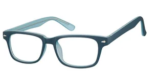 Okulary Zerówki klasyczne oprawki Sunoptic CP156C niebieskie - Okulary korekcyjne, oprawki, szkła - miniaturka - grafika 1