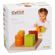 Sortery dla dzieci - Sorter kwadratowy Figury geometryczne - miniaturka - grafika 1