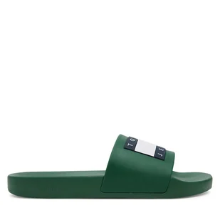 Klapki Tommy Jeans Tommy Jeans Pool Slide Ess EM0EM01191 Zielony - Klapki i japonki męskie - miniaturka - grafika 1