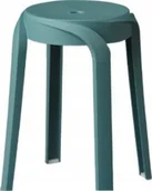 Taborety i hokery - Okrągły stołek taboret domowy krzesło krzesełko do jadalni morski - miniaturka - grafika 1