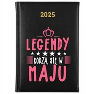 Notesy i bloczki - KALENDARZ TERMINARZ PLANER DZIENNY A5 2025 LEGENDY RODZĄ SIĘ W MAJU WZORY - miniaturka - grafika 1