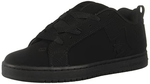 DC Męskie buty sportowe Court Graffik Casual Low Top Skate Shoe, Czarny/Czarny/Czarny, 11