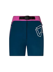 Rock Experience Scarlet Runner Pants damskie, 1484 Moroccan Blue+0834 Super Pink, L - Spodnie rowerowe - miniaturka - grafika 1