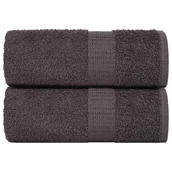 Ręczniki - vidaXL Ręczniczki, 2 szt., antracyt, 30x30 cm, 360 g/m², bawełna 100% - miniaturka - grafika 1