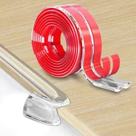 Zabezpieczenia dla dzieci - Listwa bezbarwna narożnikowa na rant krawędź elka L 19x19mm samoprzylepna 4m - miniaturka - grafika 1
