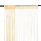 Zasłony - vidaXL Zasłony sznurkowe, 2 sztuki, 140x250 cm, kremowe - miniaturka - grafika 1