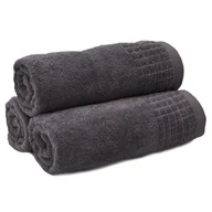 Ręczniki - Ręcznik Kąpielowy Larisa 50X100 Grafitowy - miniaturka - grafika 1