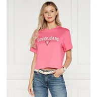 Koszulki i topy damskie - Guess Jeans T-shirt BOXY | Cropped Fit - miniaturka - grafika 1