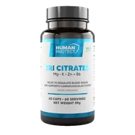 Witaminy i minerały - Human Protect Tri Citrates 60kaps. Cytrynian Potas Magnez Cynk - miniaturka - grafika 1