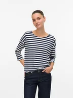 Koszulki i topy damskie - Vero Moda Koszulka w kolorze granatowym - miniaturka - grafika 1