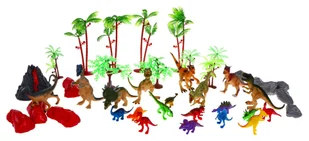 Zestaw figurek "Świat dinozaurów" dla dzieci 3+ Głowa dinozaura + mata krajobrazowa - Zabawki interaktywne dla dzieci - miniaturka - grafika 6
