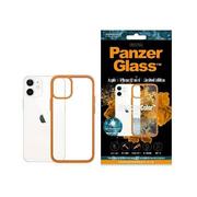 Etui i futerały do telefonów - PanzerGlass Obudowa dla telefonów komórkowych ClearCase Antibacterial na Apple iPhone 12 mini 0282) Pomarańczowy - miniaturka - grafika 1