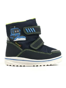 Richter Shoes Kozaki zimowe "Freestyle" w kolorze granatowym - Kozaki damskie - miniaturka - grafika 1