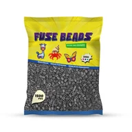 Prace ręczne dla dzieci - Koraliki Do Prasowania Ciemny Szary 1500 Szt Benny Beads Rozmiar Midi 5Mm - miniaturka - grafika 1