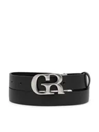 Paski - Gino Rossi Pasek Damski BLYL23008 Czarny - miniaturka - grafika 1