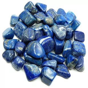 Lapis lazuli, naturalny kamień bębnowany (M / 2,5~3 cm) - Półfabrykaty do biżuterii - miniaturka - grafika 1