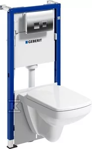 Zestaw stelażowy Duofix Basic Delta35 Selnova Square - Stelaże i zestawy podtynkowe do WC - miniaturka - grafika 1